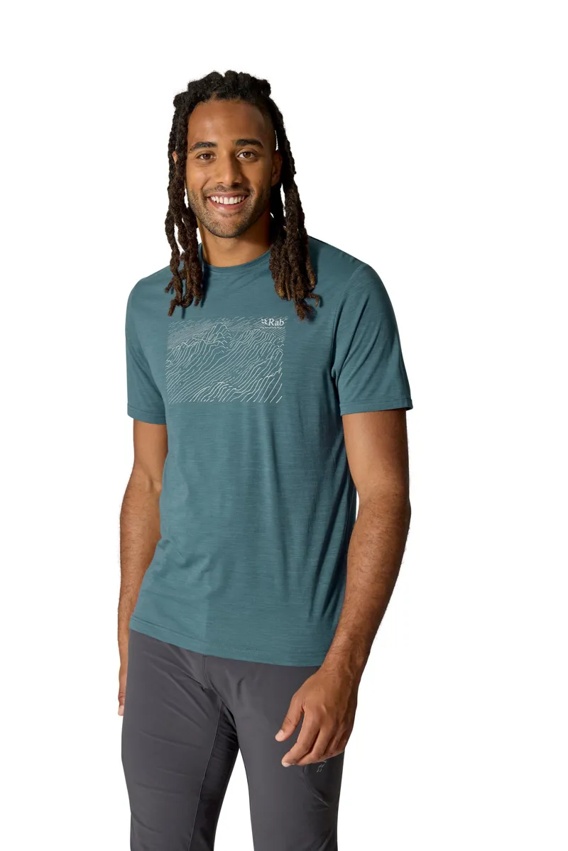 Rab Mens Syncrino Ridge Tee - Olive-3