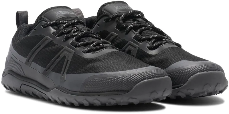 Xero Shoes Mens Scrambler Trail Low WP Shoe - Black-Asphalt