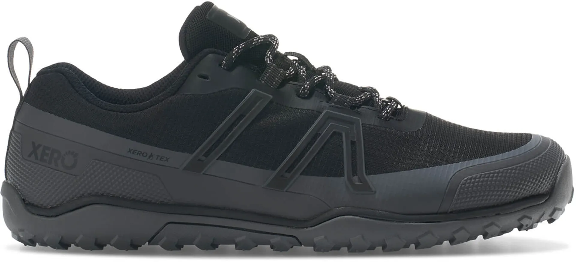 Xero Shoes Mens Scrambler Trail Low WP Shoes - Black-Asphalt