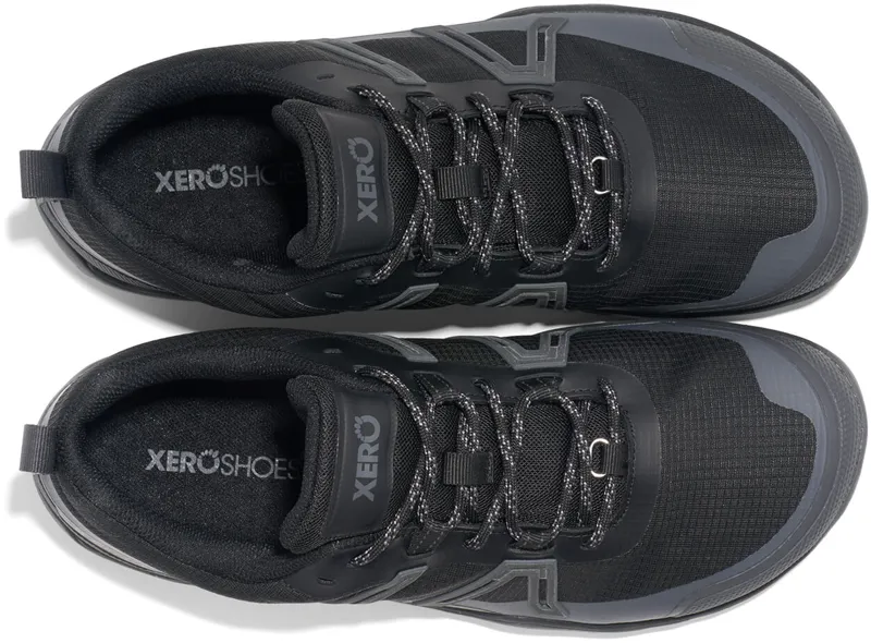 Xero Shoes Mens Scrambler Trail Low WP Shoe - Black-Asphalt-1