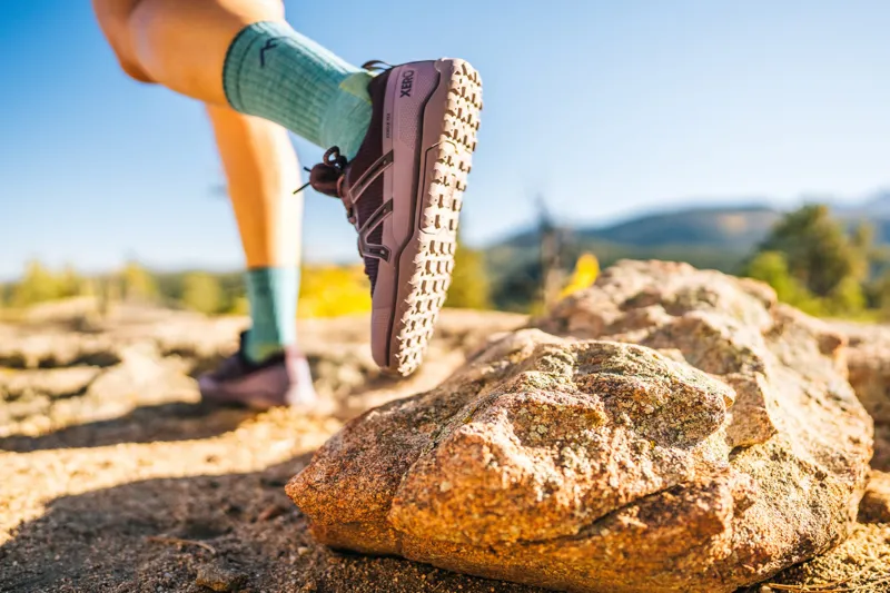 Xero Shoes Womens Scrambler Trail Low WP Shoe - Black-Asphalt-9