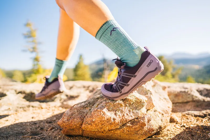 Xero Shoes Womens Scrambler Trail Low WP Shoe - Black-Asphalt-10