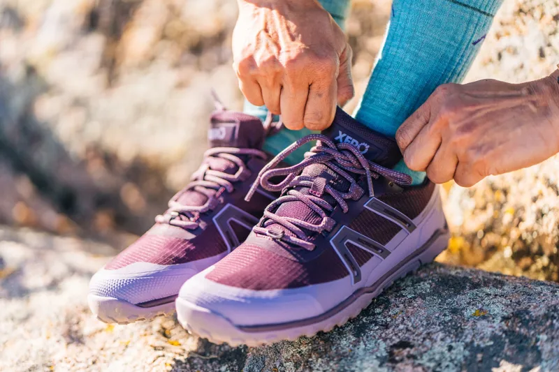 Xero Shoes Womens Scrambler Trail Low WP Shoe - Black-Asphalt-11