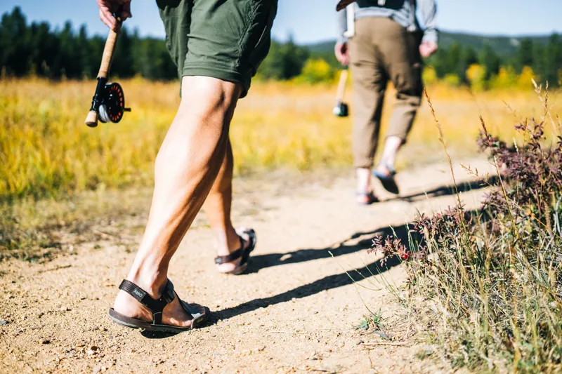 Xero Shoes Mens Z-Trail EV Sandals - Steel Gray-Asphalt-9