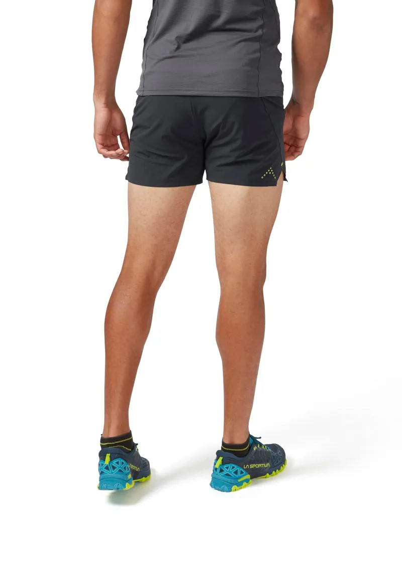 Rab Mens Talus Trail Light Shorts - Ebony-Zest-1