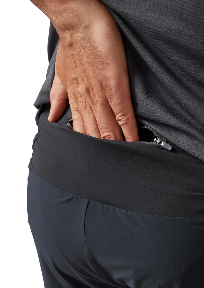 Rab Mens Talus Trail Light Shorts - Ebony-Zest-5