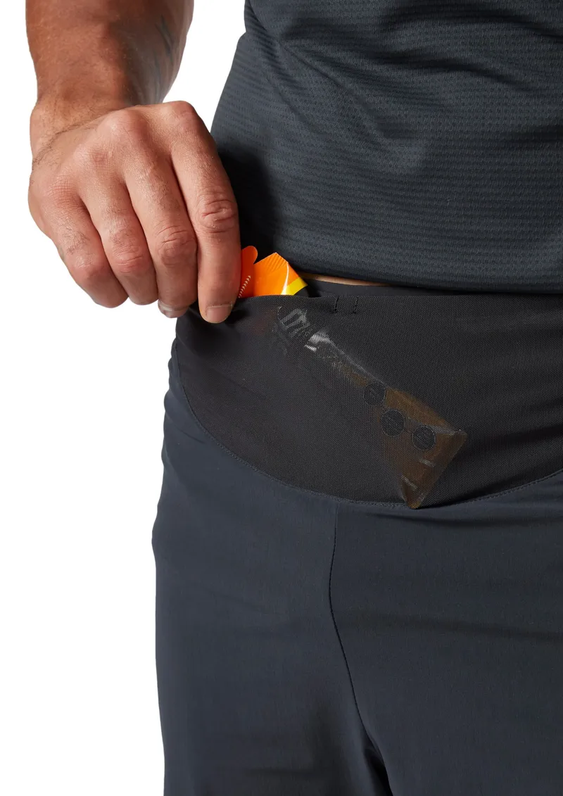 Rab Mens Talus Trail Light Shorts - Ebony-Zest-7