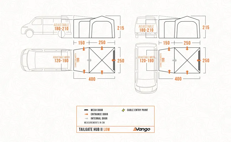 Vango Tailgate Hub II Low DriveAway Awning-1