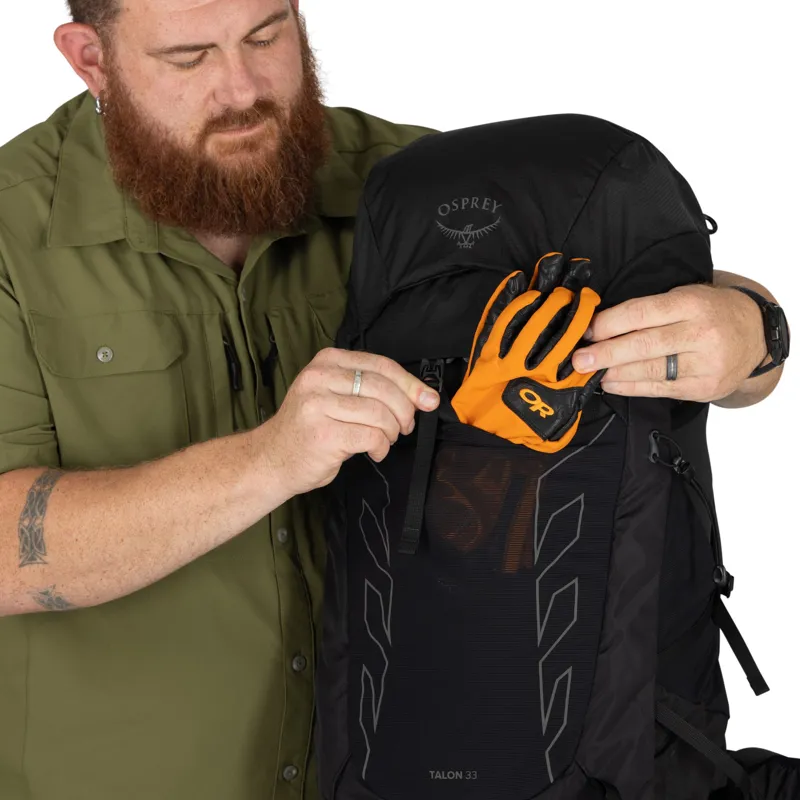 Osprey Talon 33 Rucksack - Extended Fit - Black Coal Grey-9