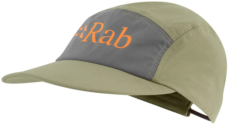 Rab Talus 5 Panel Cap - Light Khaki-Graphene