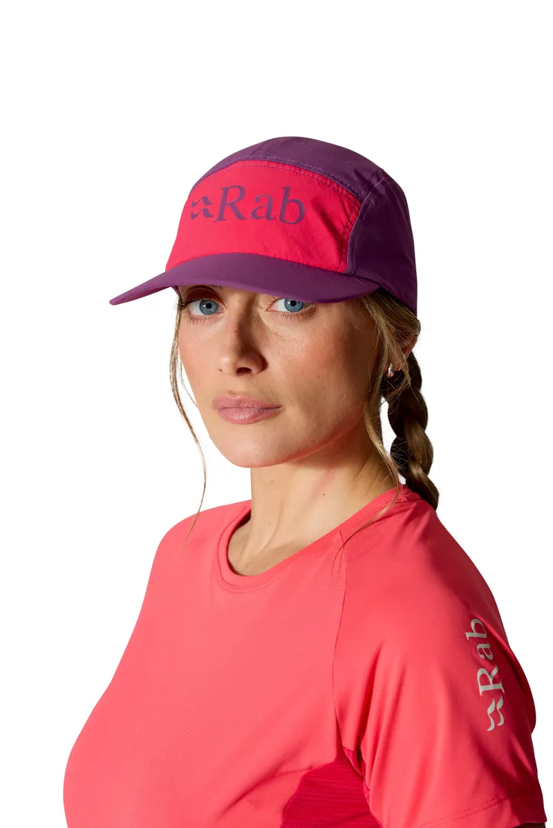 Rab Talus 5 Panel Cap - Plum-Watermelon-1
