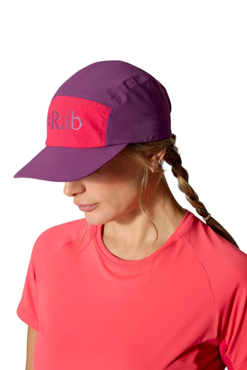 Rab Talus 5 Panel Cap - Plum-Watermelon-2