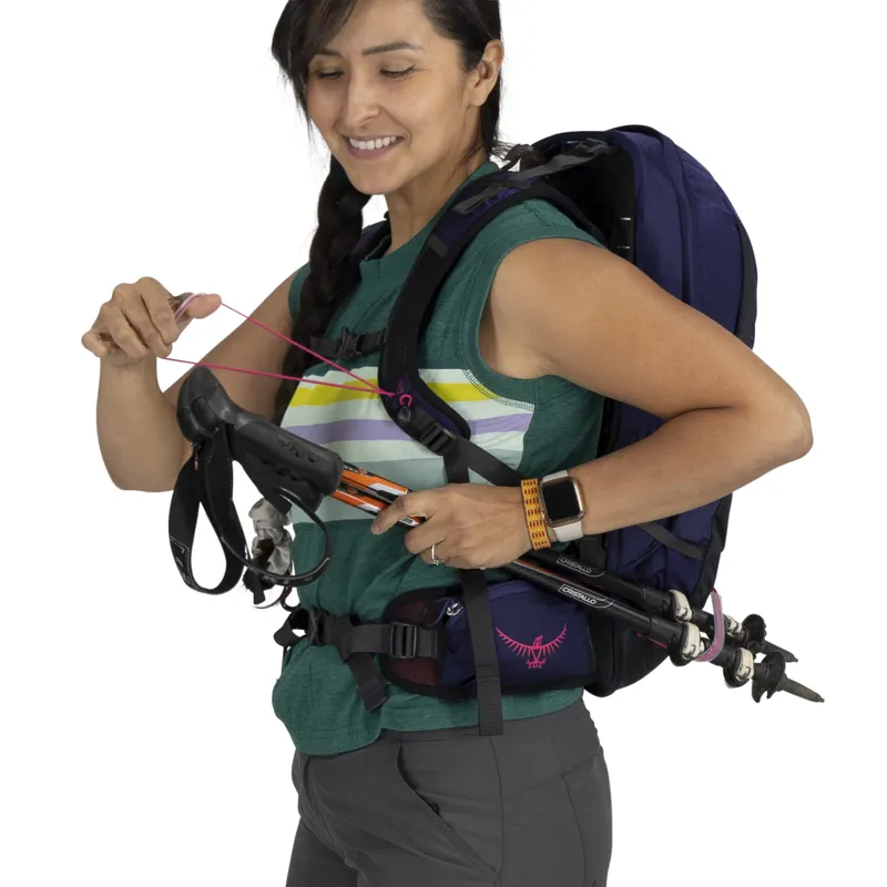 Osprey Womens Tempest 11 Rucksack - Deep Fig-Hotspot Pink-6