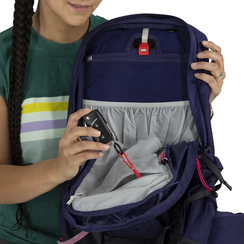 Osprey Womens Tempest 11 Rucksack - Deep Fig-Hotspot Pink-10