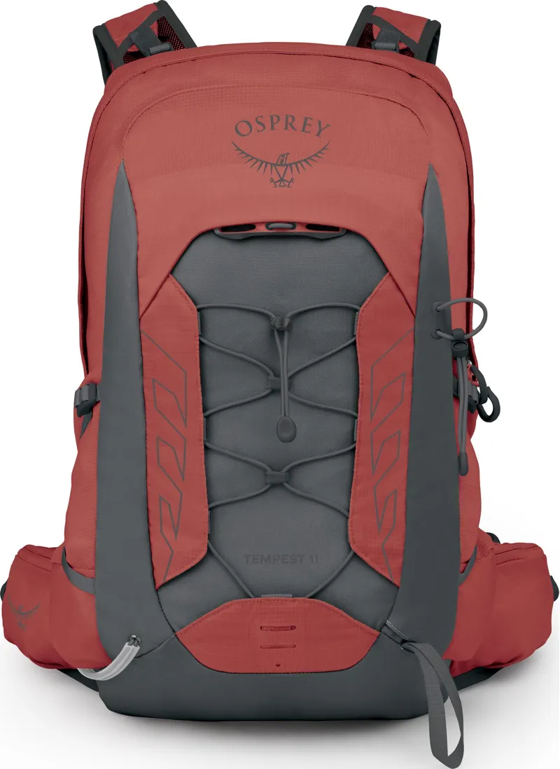 Osprey Womens Tempest 11 Rucksack - Red Pampas-Coal Grey-1
