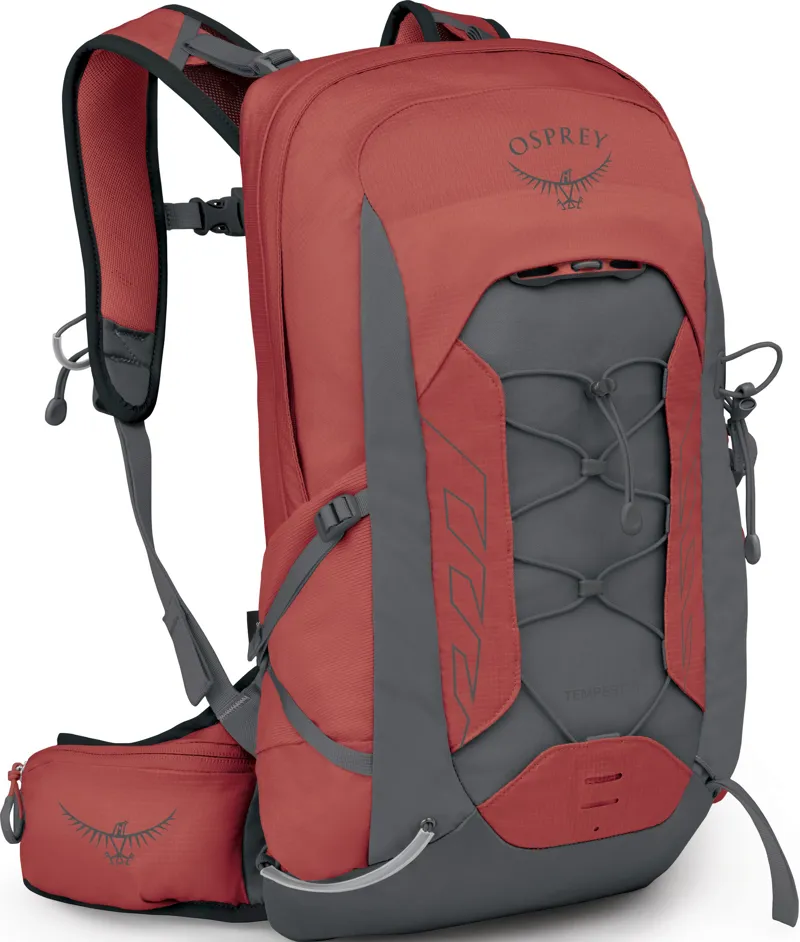 Osprey Womens Tempest 11 Rucksack - Red Pampas-Coal Grey