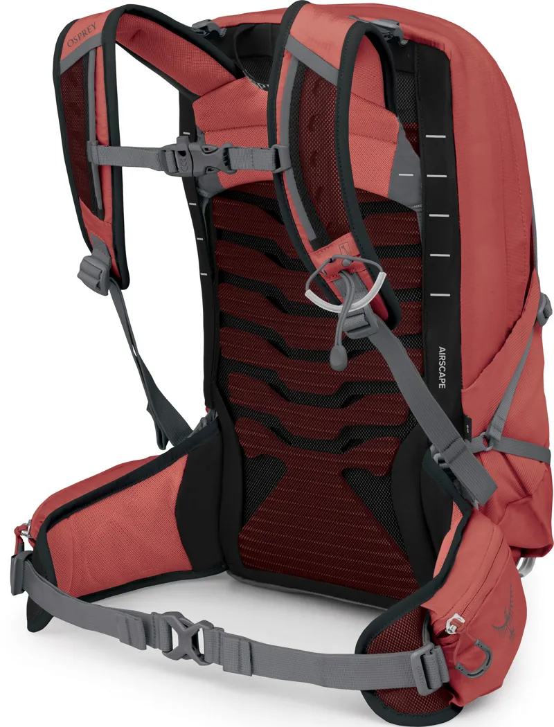 Osprey Womens Tempest 11 Rucksack - Red Pampas-Coal Grey-2