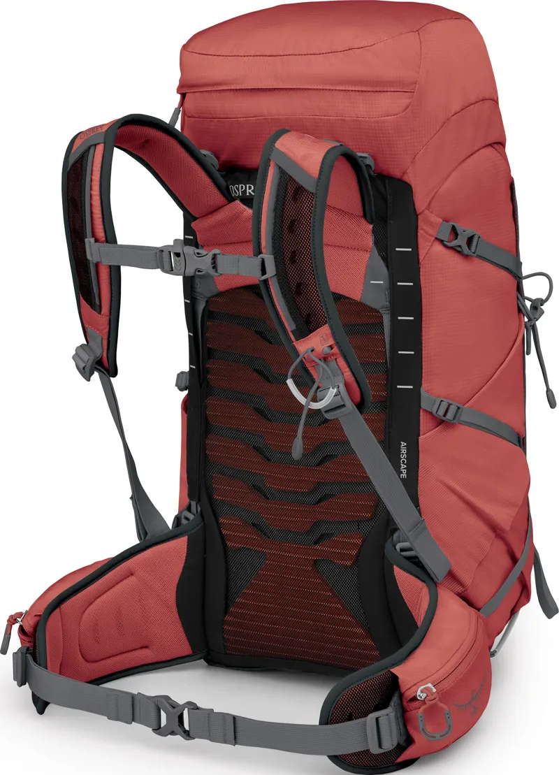 Osprey Womens Tempest 33 Rucksack - Red Pampas-Coal Grey-2