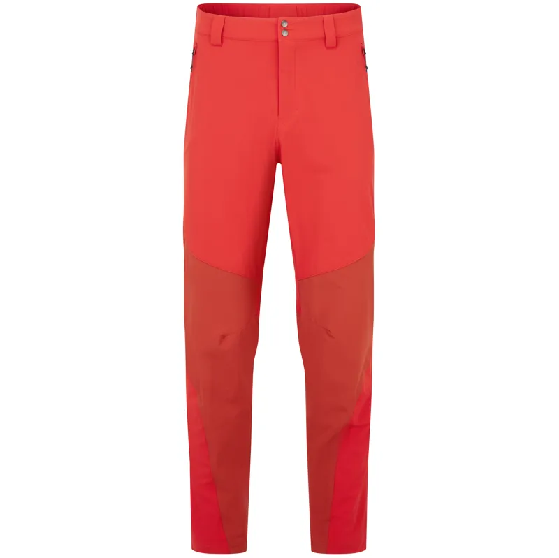 Rab Mens Torque Mountain Trousers - Dark Horizon-Tuscan Red
