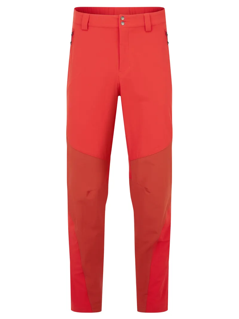 Rab Mens Torque Mountain Trousers - Dark Horizon-Tuscan Red