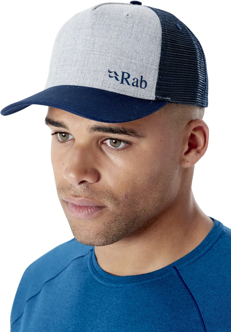 Rab Trucker Logo Cap - Grey Marl-1