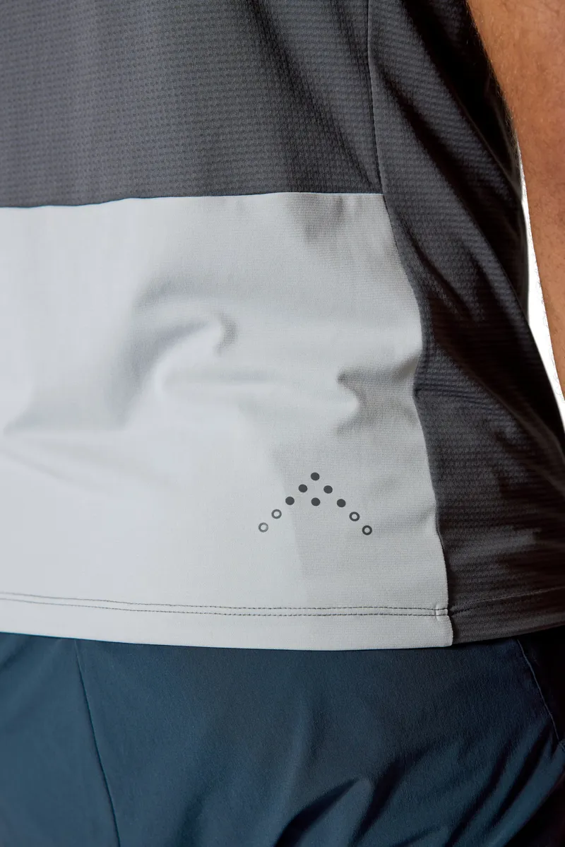 Rab Mens Trail Tee - Tempest Blue-Light Zinc-7