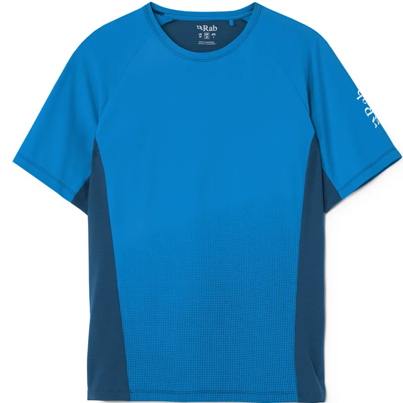 Rab Mens Trail Tee - Maya Blue-Tempest Blue