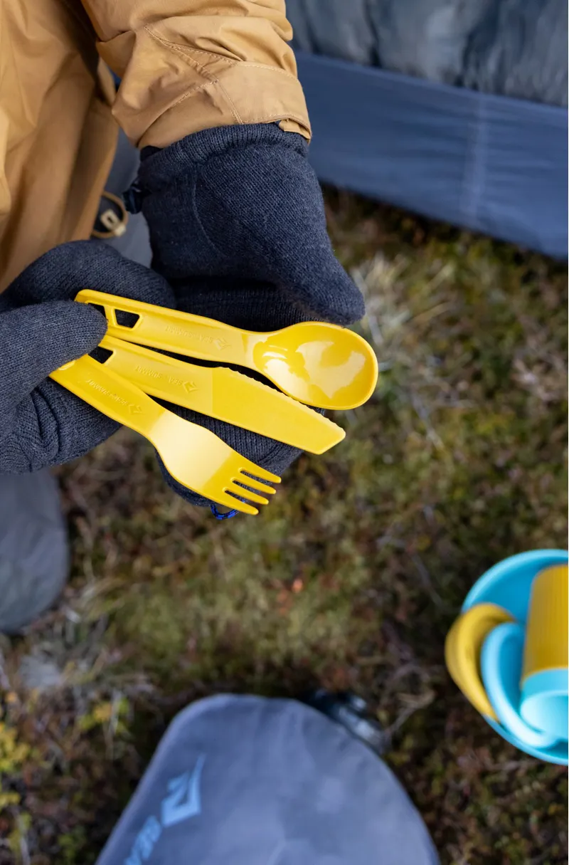 Sea To Summit Passage Cutlery Set - 3 Piece - Spicy Orange-3
