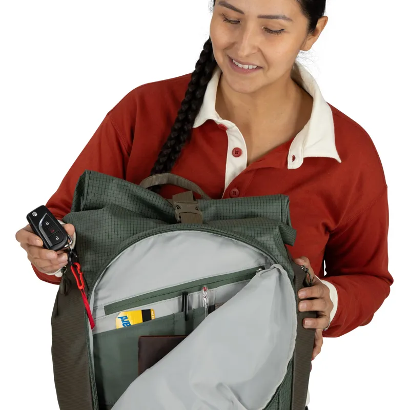 Osprey Transporter Roll Top Rucksack - Pine Leaf-7