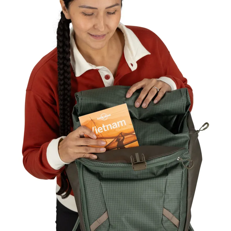 Osprey Transporter Roll Top Rucksack - Pine Leaf-10