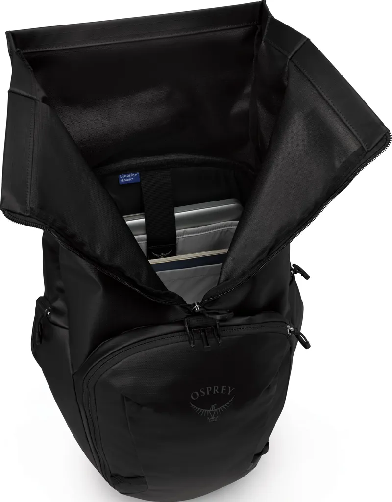 Osprey Transporter Roll Top Rucksack - Raven Black-3