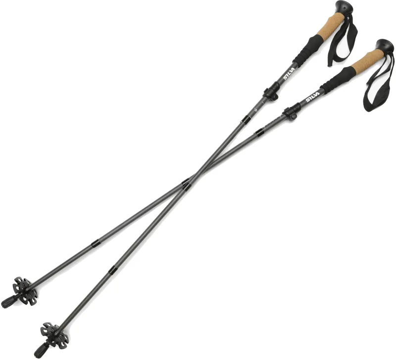 SILVA Trekking Poles Aluminum Z-fold - Grey
