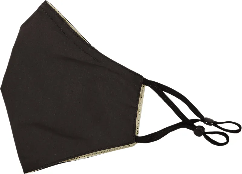 Tilley Cotton Face Mask - 2 Pack - Black and Khaki-1