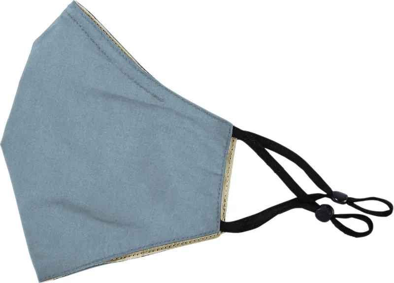 Tilley Cotton Face Mask - 2 Pack - Navy Print and Mid Blue-2