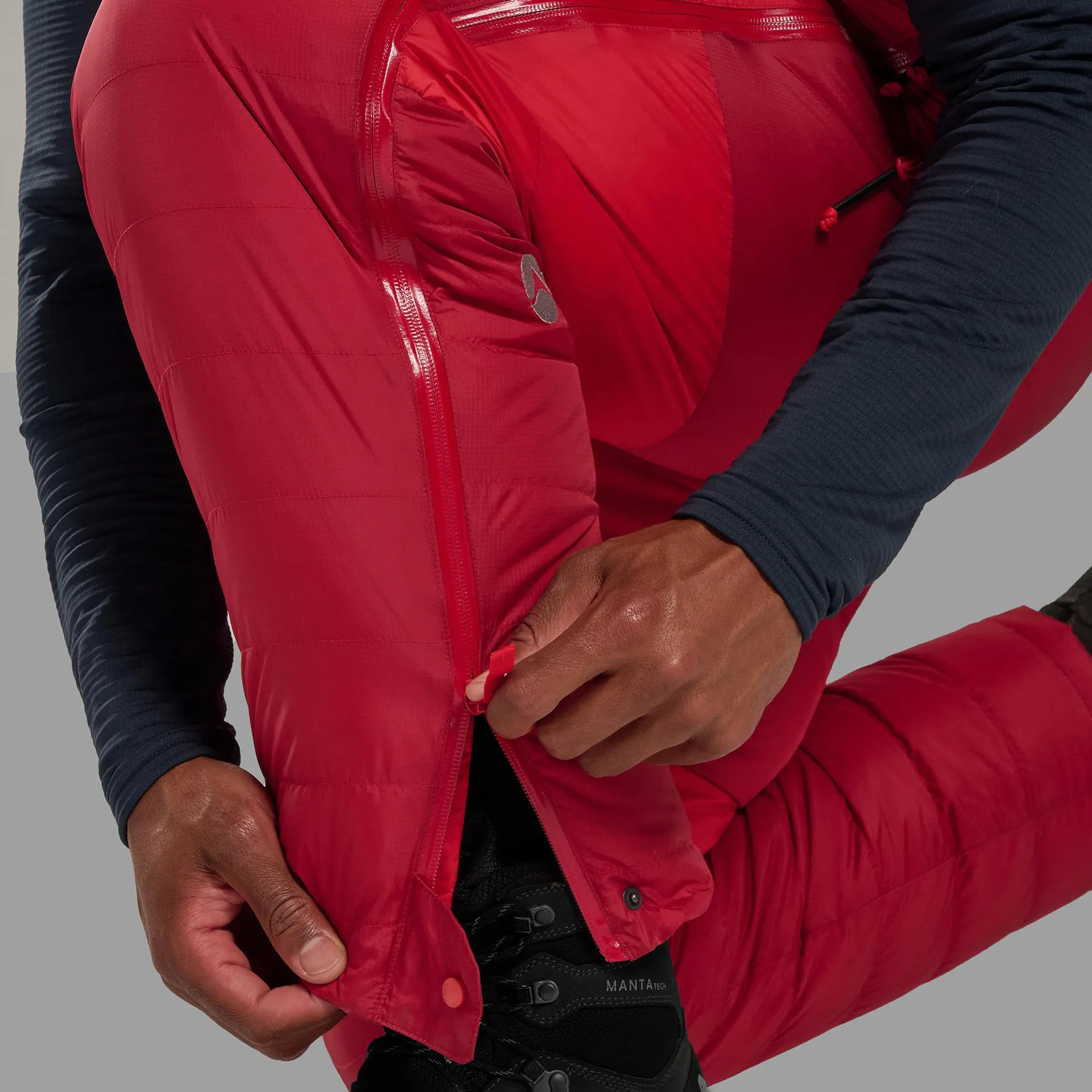 Montane Unisex Apex 8000 Down Salopettes Adrenaline Red