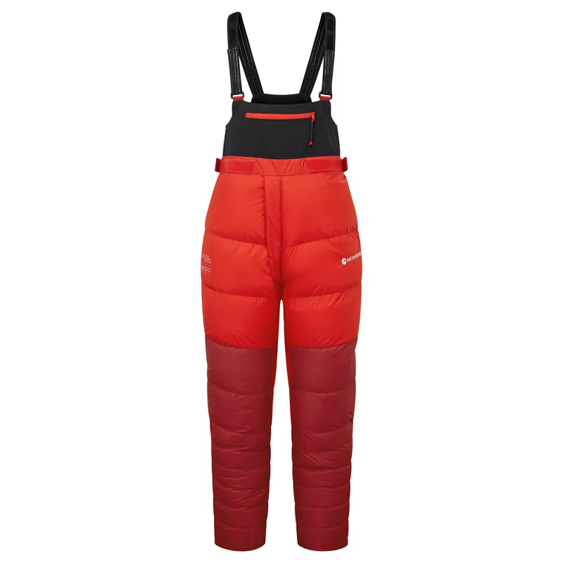 Montane Unisex Apex 8000 Down Salopettes - Adrenaline Red