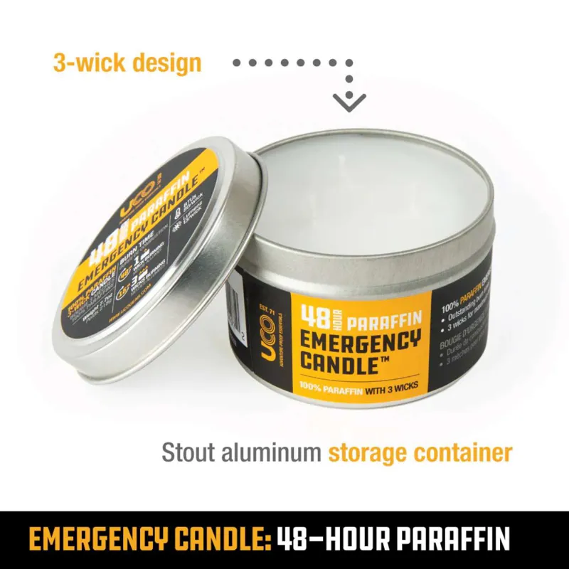 UCO Emergency Candle Lantern Paraffin - 48 Hour-1