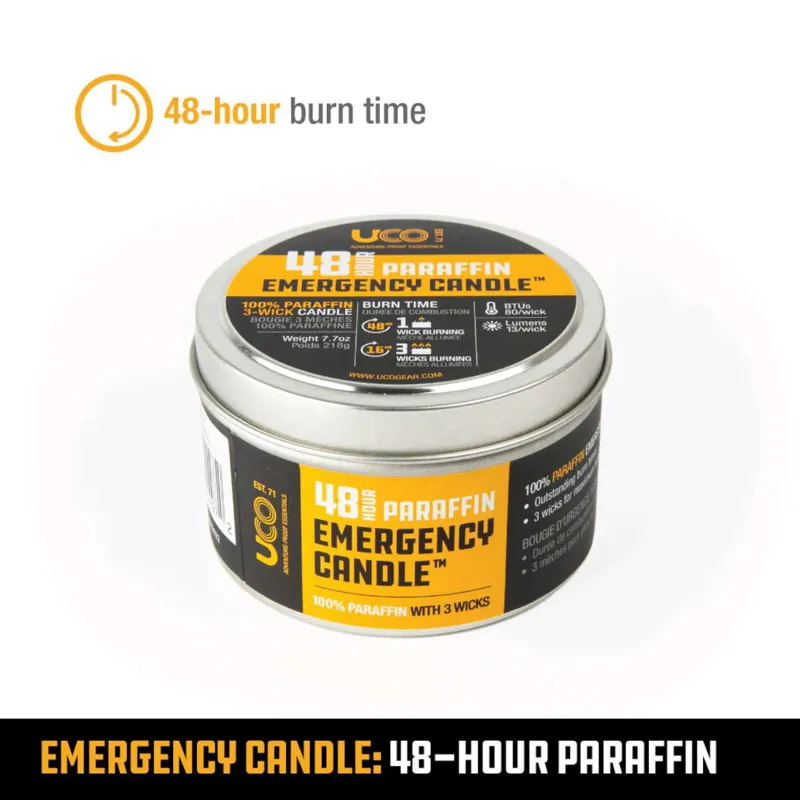 UCO Emergency Candle Lantern Paraffin - 48 Hour-3