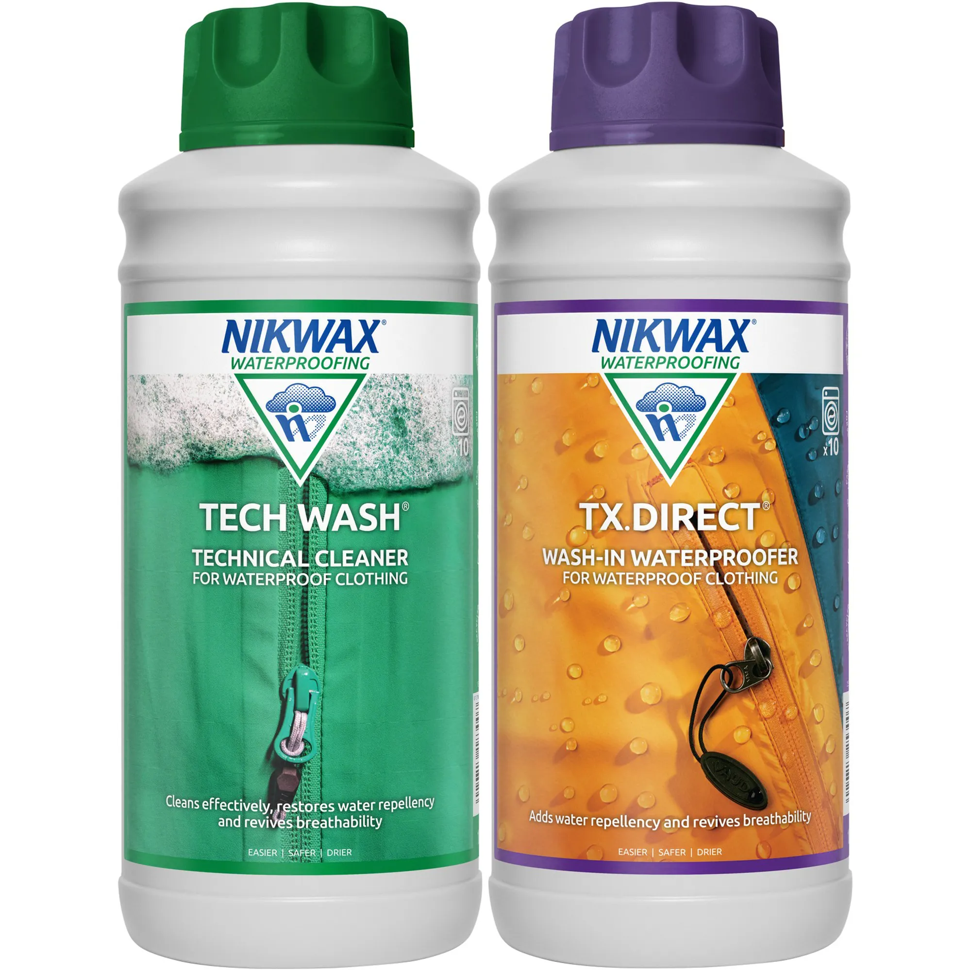 Nikwax Tech Wash and Wash-In Twin Pack 1L