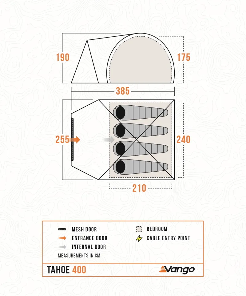 Vango Tahoe 400 Tent - DEMO MODEL-1