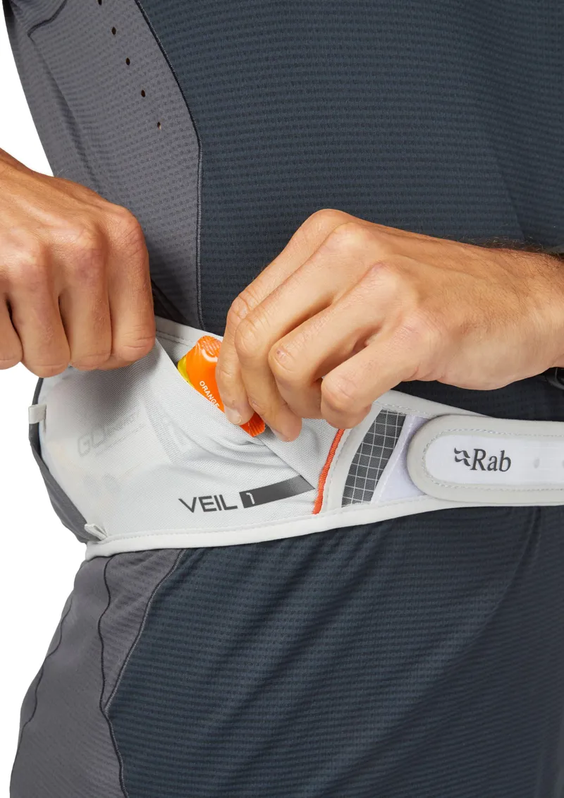 Rab Veil 1 Running Belt - Gargoyle-Graphene-9