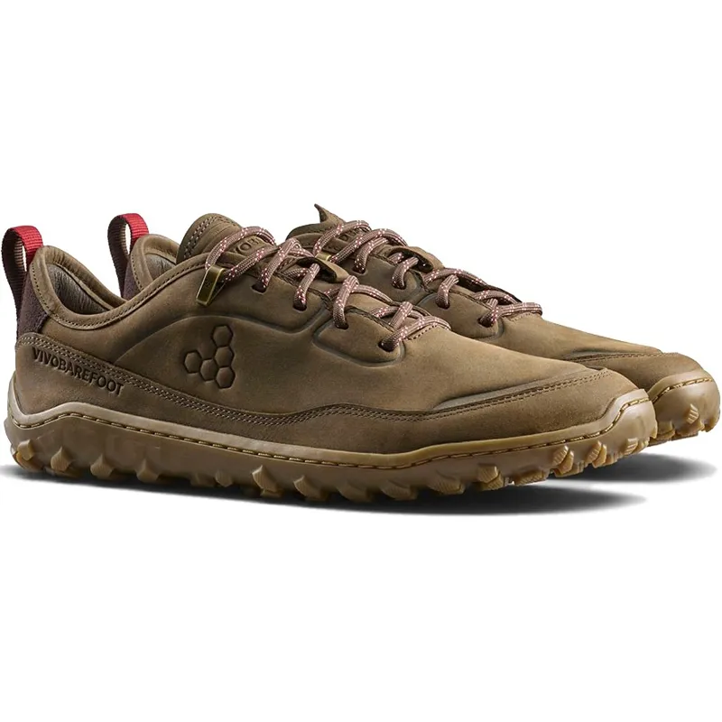 Vivobarefoot Mens Tracker Leather AT II Low Shoe - Bracken-2