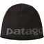 Patagonia Beanie Hat - Logo Belwe: Black
