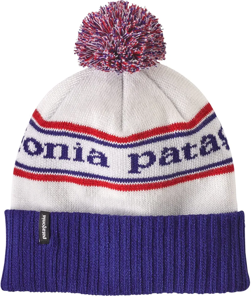 Patagonia Powder Town Beanie - Park Stripe-Viking Blue