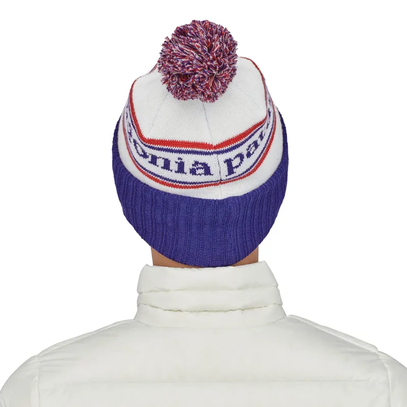 Patagonia Powder Town Beanie - Park Stripe-Viking Blue-3