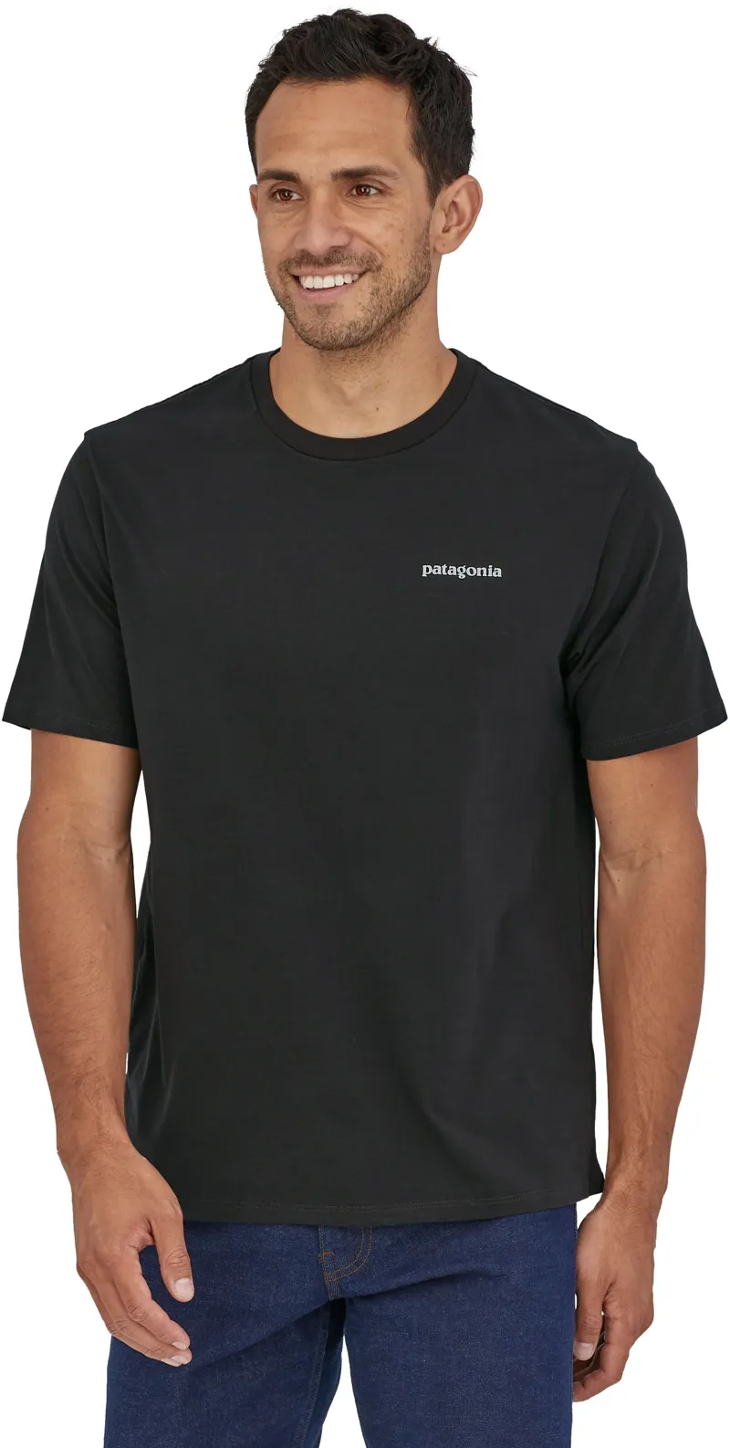Patagonia Mens P-6 Mission Organic T-Shirt - Ink Black-5