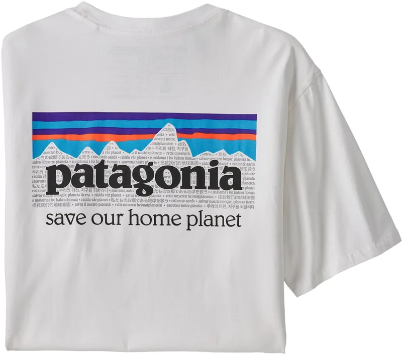 Patagonia Mens P-6 Mission Organic T-Shirt - White-3