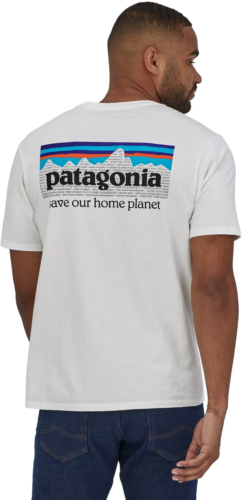 Patagonia Mens P-6 Mission Organic T-Shirt - White-8
