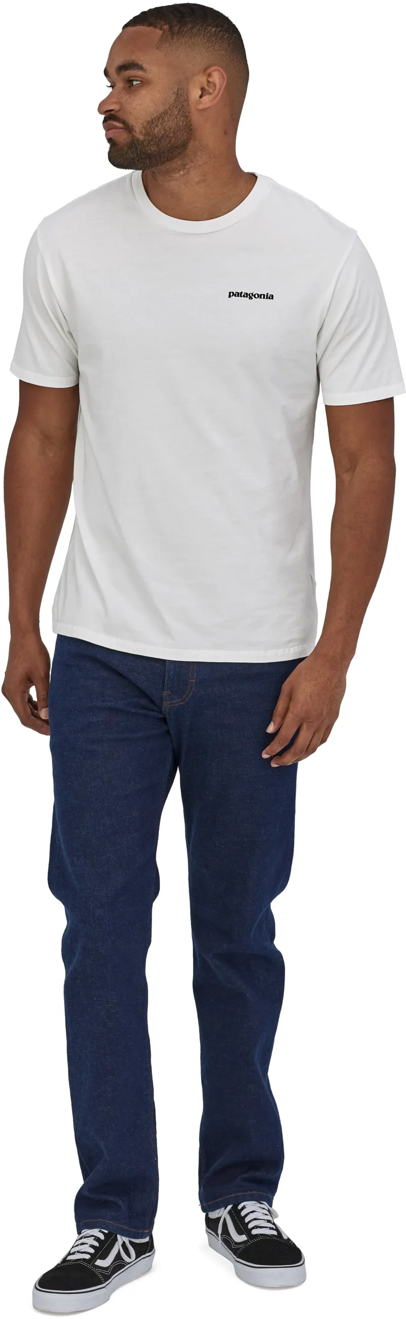Patagonia Mens P-6 Mission Organic T-Shirt - White-7