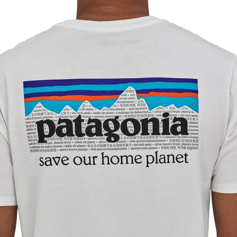 Patagonia Mens P-6 Mission Organic T-Shirt - White-4